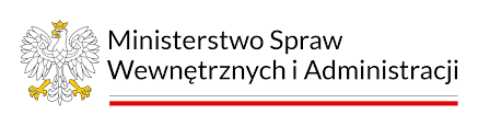 Logo Ministerstwa Spraw Wewnętrznych i Administracji.