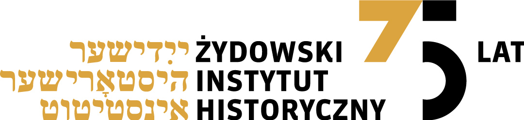 Logo Żydowskiego Instytutu Historycznego z napisem 75 lat
