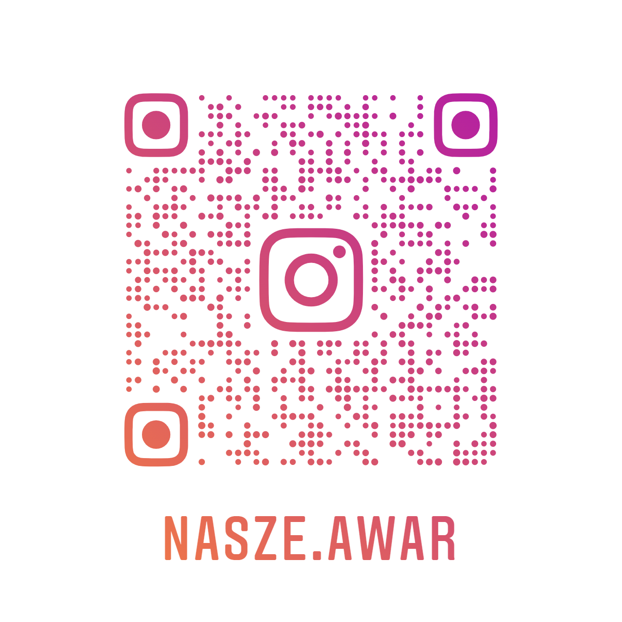 Kod QR Nasze Awar na Instagram.