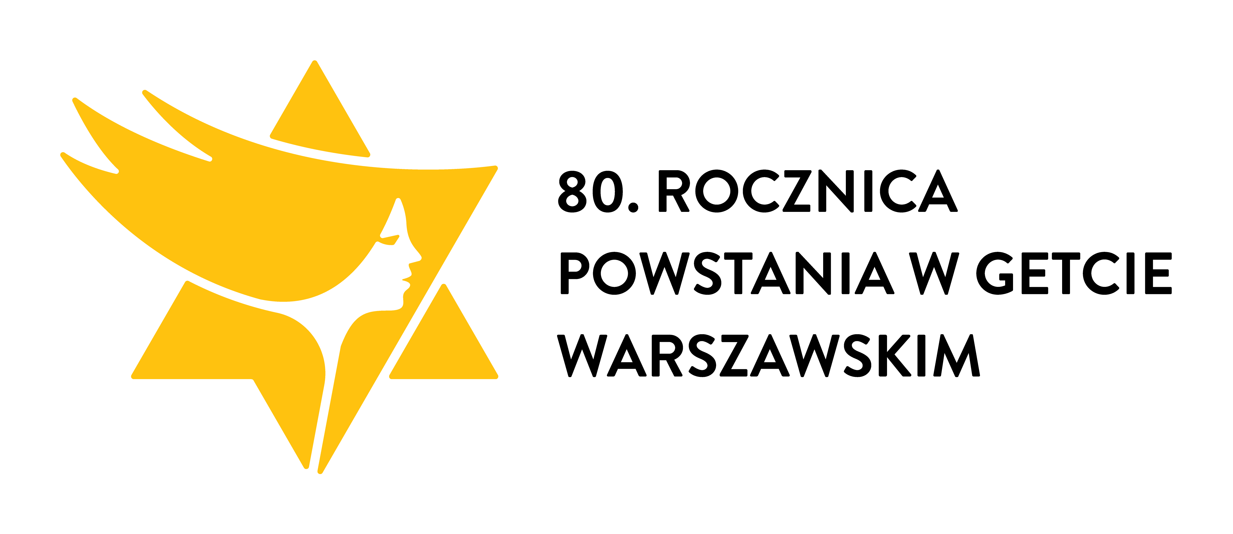 Logo 80. rocznicy wybuchu powstania w getcie warszawskim
