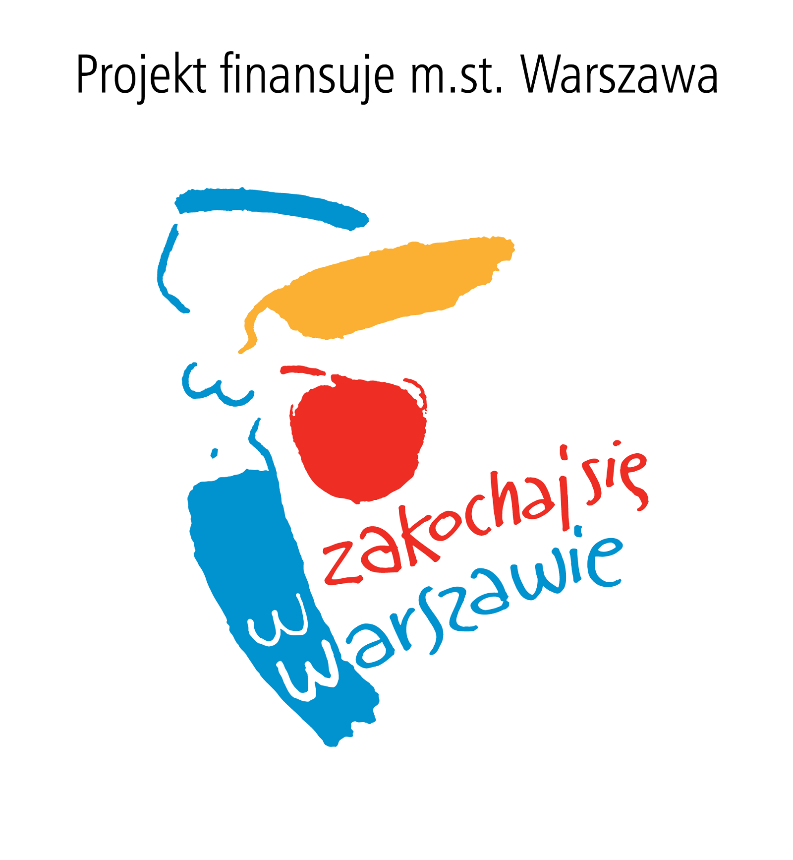 logo z syrenką warszawską - projekt finansuje m.st. Warszawa
