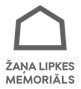 "Logo of Zanis Lipke Memorial: grey pentagon on white background"
