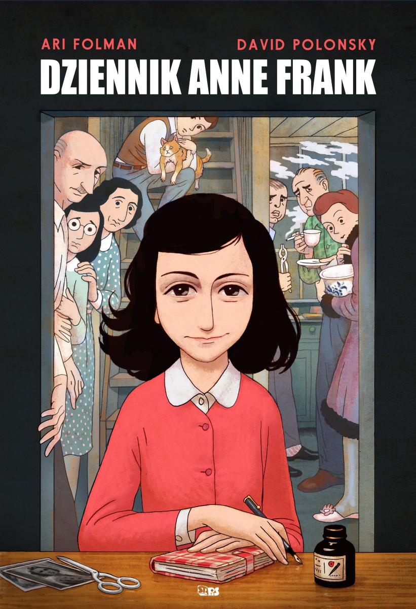 Okładka komiksowego wydania "Dziennik Anne Frank" Ari Folmana, David Polonsky'ego - spotkanie w Czytelni POLIN w Muzeum POLIN 