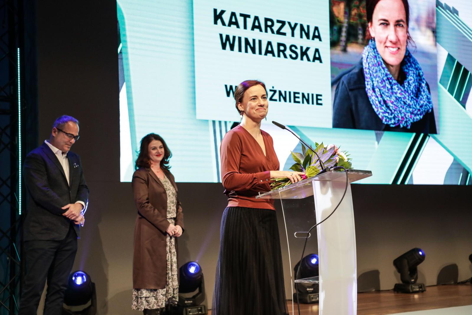 Wyróżnienie w konkursie Nagroda POLIN 2019 odebrała Katarzyna Winiarska.