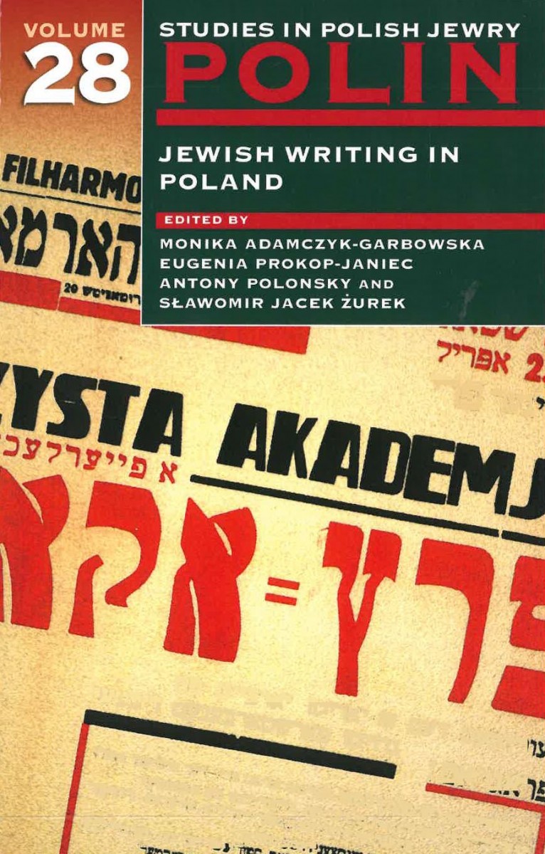 Plakat tomu Studies in Polish Jewry. Jewish Writing in Poland.