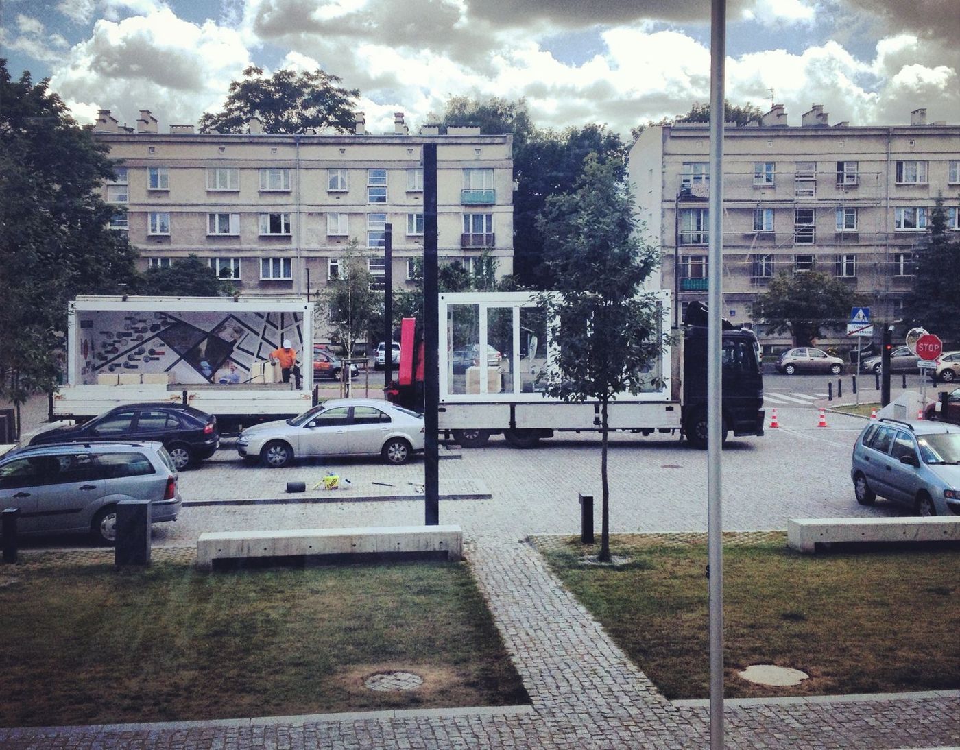 Parking przed Muzeum POLIN