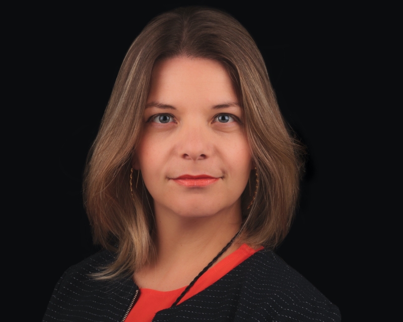 Na obrazie widzimy uczestniczkę debaty - Jessica Roda