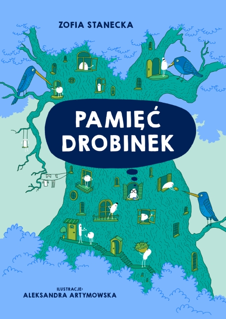 Na obrazie widzimy okładkę książki "Pamięć drobinek"
