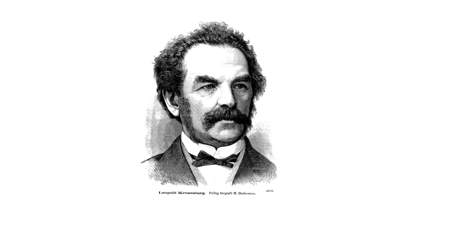 Na obrazie widzimy portret Leopolda Kronenberga.