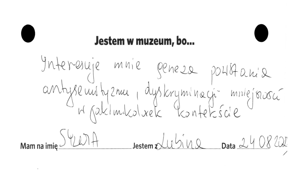 Opinia o wystawie stałej w Muzeum POLIN w języku polskim