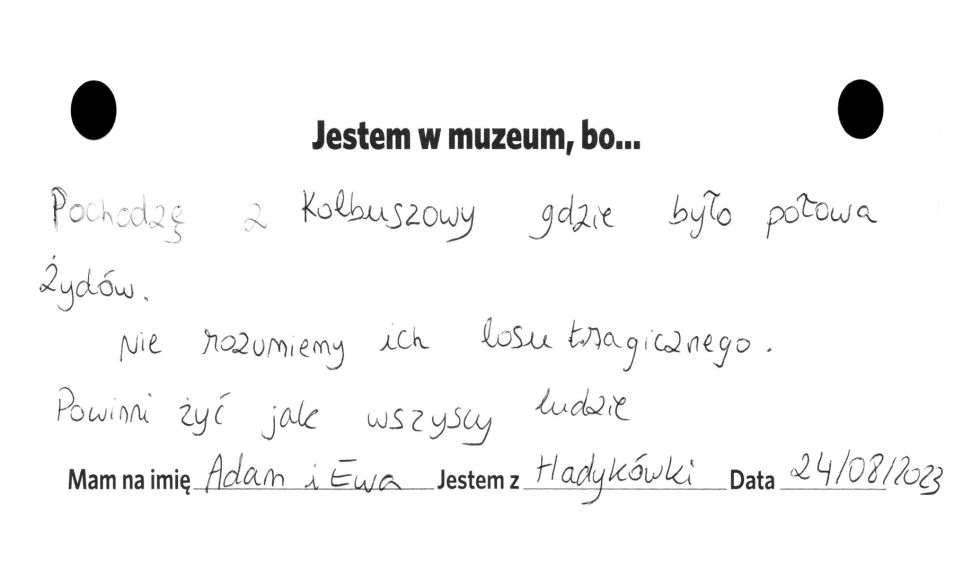 Opinia o wystawie stałej w Muzeum POLIN w języku polskim