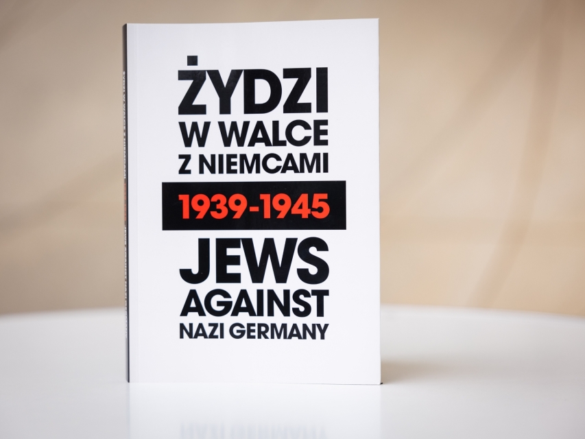 Okładka publikacji "Żydzi w walce z Niemcami 1939" | "Jews against Nazi Germany".
