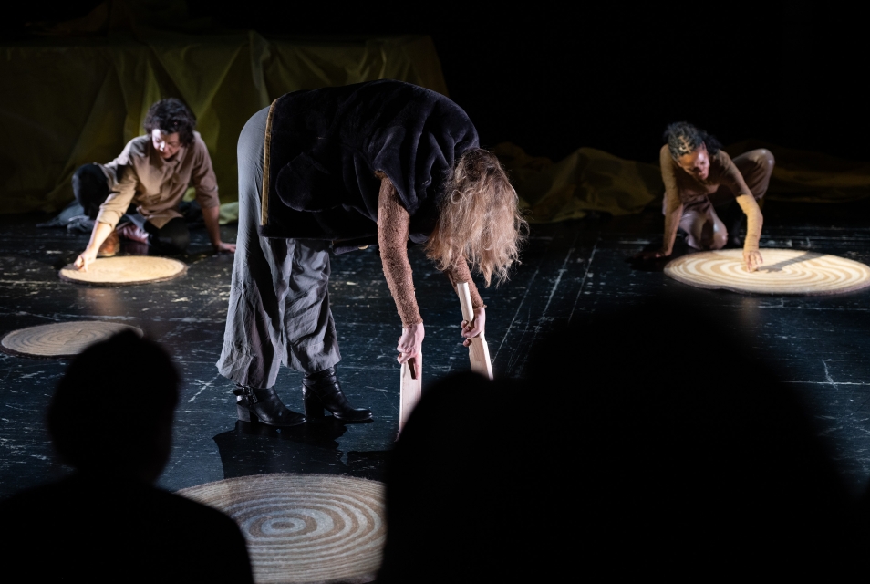 Snapshot from the performance - decorative graphics (3)
