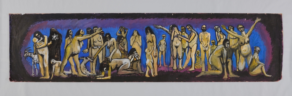 The frieze titled "Ghetto" by Marek Oberländer.