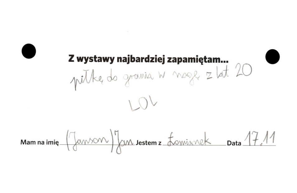 opinie dzieci o wystawie czasowej