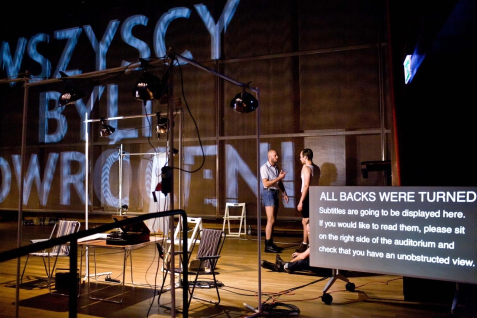 Scena w audytorium Muzeum POLIN