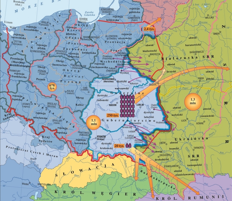 Ucieczki i deportacje Żydów, wykład