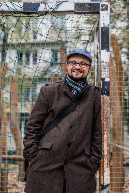 Rafał Lisowski (tłumacz, mieszkający od dziecka na Muranowie), fot. Anna Juszkiewicz