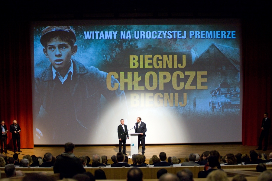 Sala kinowa podczas premiery filmu "Biegnij, chłopcze, biegnij".