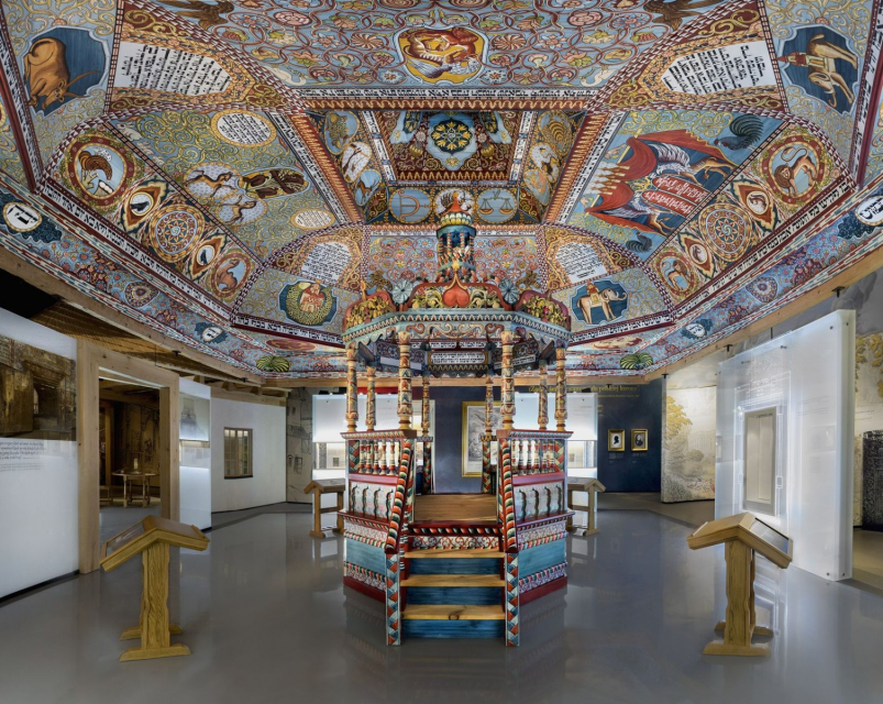Galeria Miasteczko na wystawie stałej w Muzeum POLIN. Sala z synagogą.
