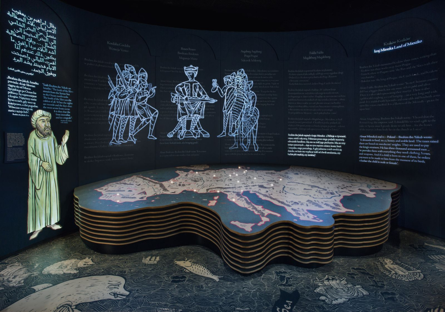Galeria "Pierwsze spotkania" na wystawie stałej w Muzeum POLIN.