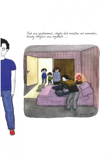 Strona z komiksu o Supermenie