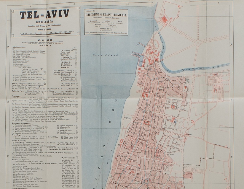 Mapa Tel-Avivu.