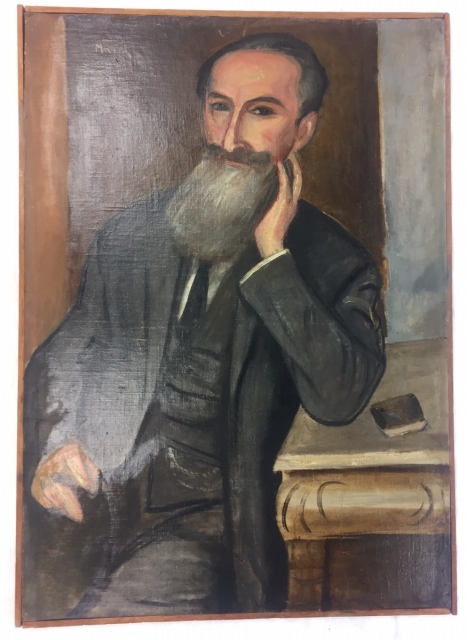 Marek Szwarc, Portret Pinkusa, teścia artysty, olej/płótno, fot. Muzeum POLIN