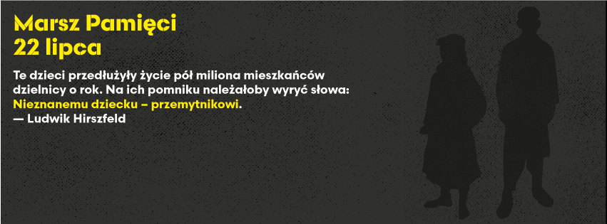 Grafika z napisem Marsz Pamięci.
