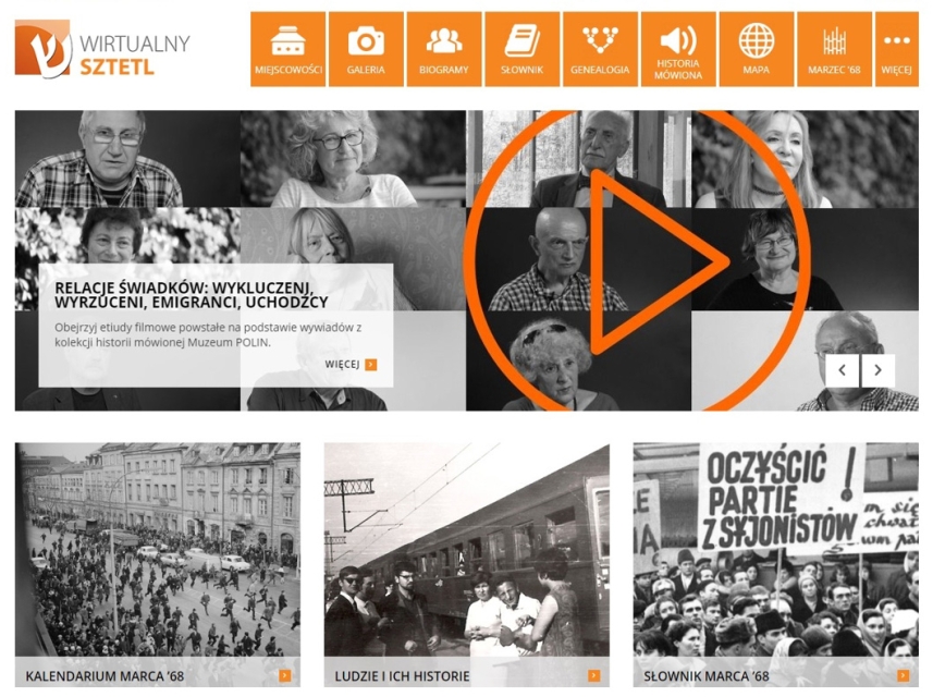Serwis poświęcony Marcowi '68 / Wirtualny Sztetl
