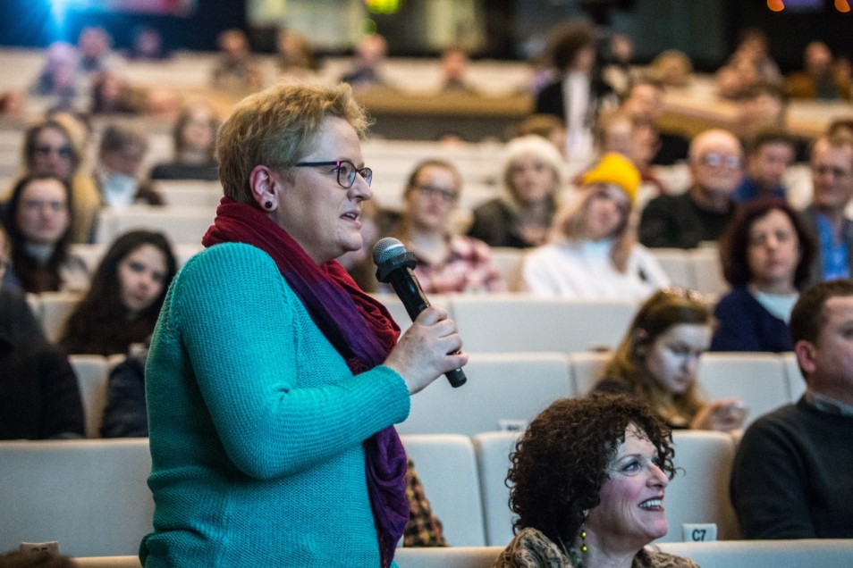 Uczestniczka debaty Epidemie mowy nienawiści. Jak blisko Marca ’68 jesteśmy? zabiera głos.