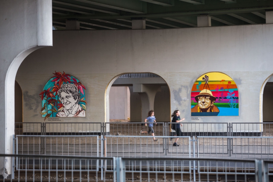 Witaj w domu, murale, Dworzec Gdański