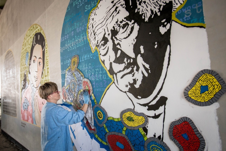 Witaj w domu, murale, Dworzec Gdański