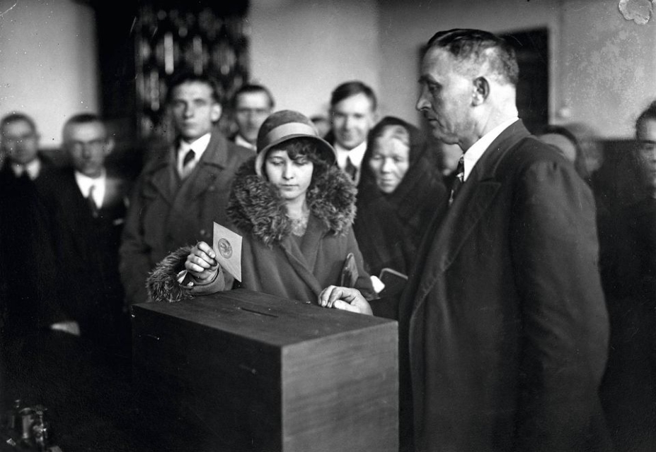 głosowanie, 1930 , Borek Falecki, Narodowe Archiwum Cyfrowe