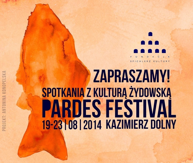 Plakat Spotkania z kulturą żydowską. Pardes Festival 2014, Kazimierz Dolny