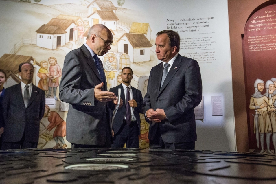 Premier Szwecji - Stefan Löfven, Dyrektor Muzeum POLIN - prof. Dariusz Stola