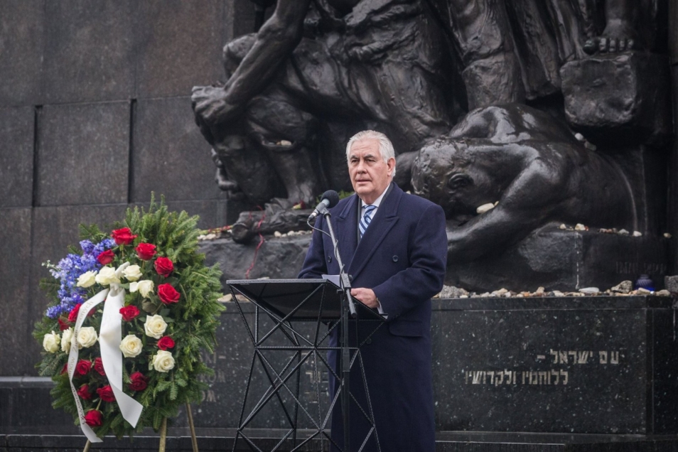Rex Tillerson, Międzynarodowy Dzień Pamięci o Ofiarach Holocaustu