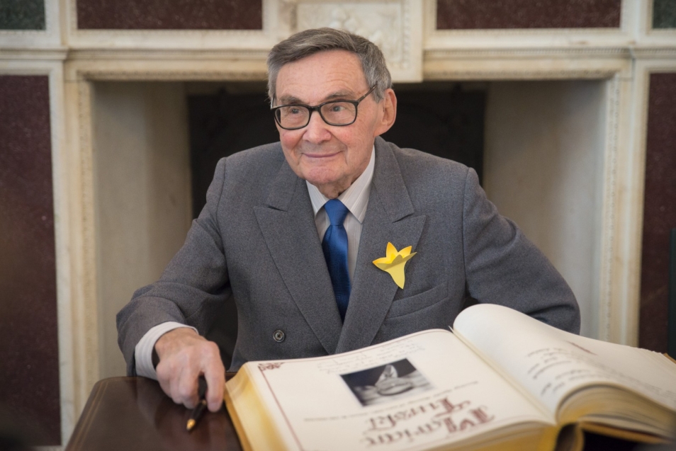 Marian Turski, honorowy obywatel m.st. Warszawy.