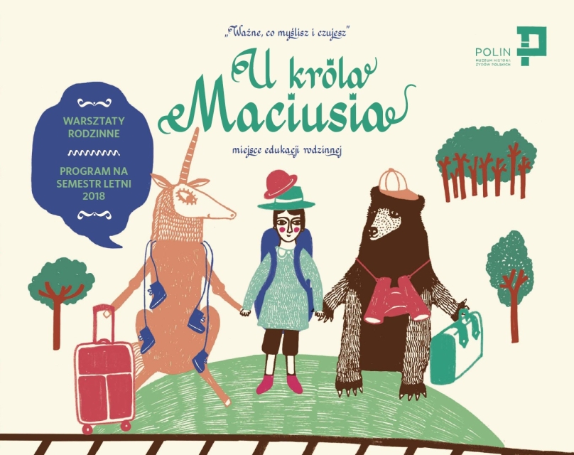 Warsztaty rodzinne "U króla Maciusia" - grafika ilustracyjna.