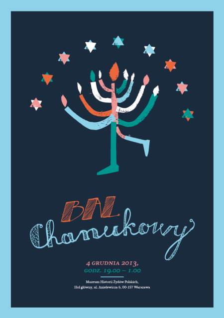 zdjęcie ilustracyjne - plakat balu chanukowego