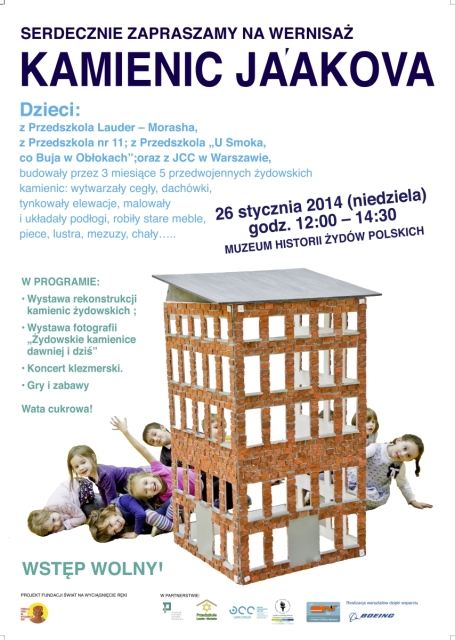 Plakat wydarzenia wernisaż kamienic Jaakova.