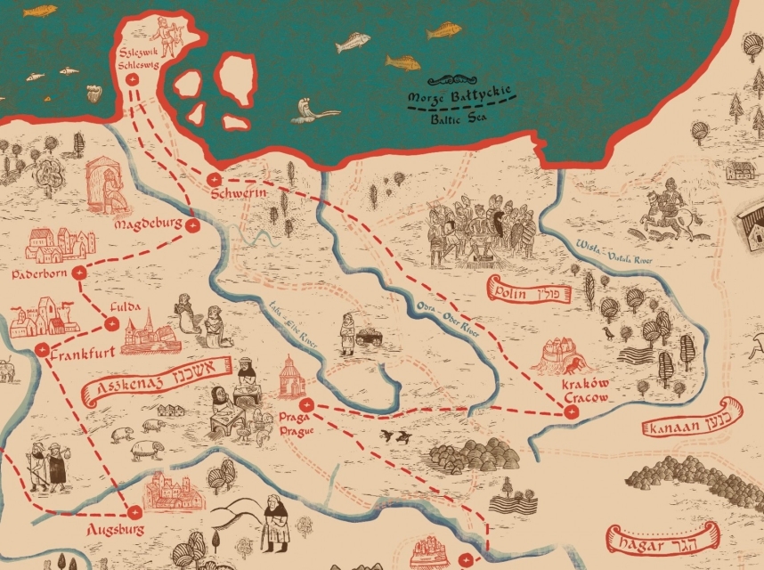 Mapa Odsłony średniowiecza.