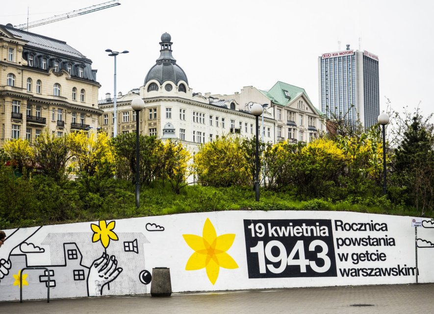Mural akcji Żonkil