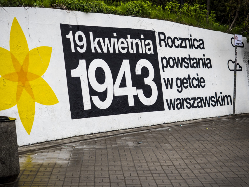 Mural akcji Żonkil