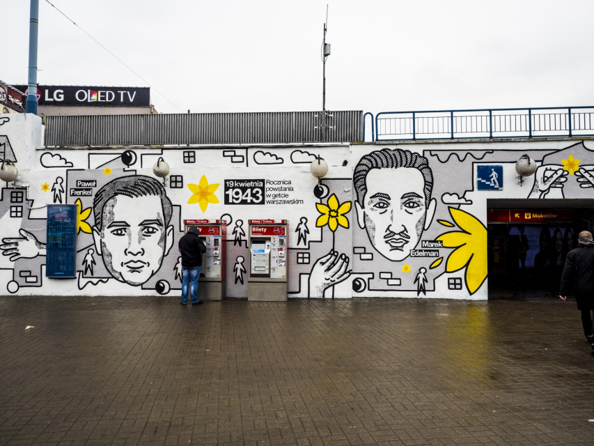 Mural akcji Żonkil