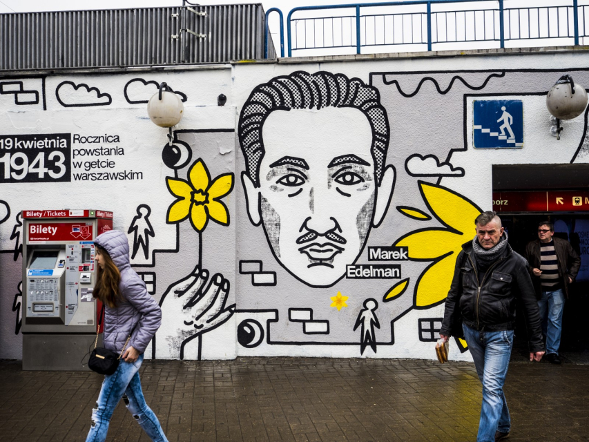 Mural akcji Żonkil