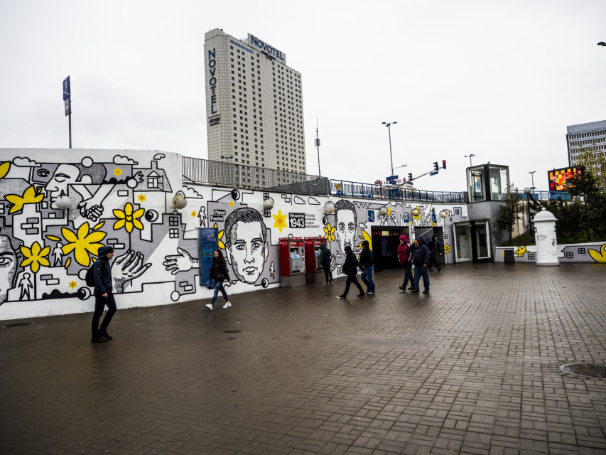 Mural akcji Żonkil