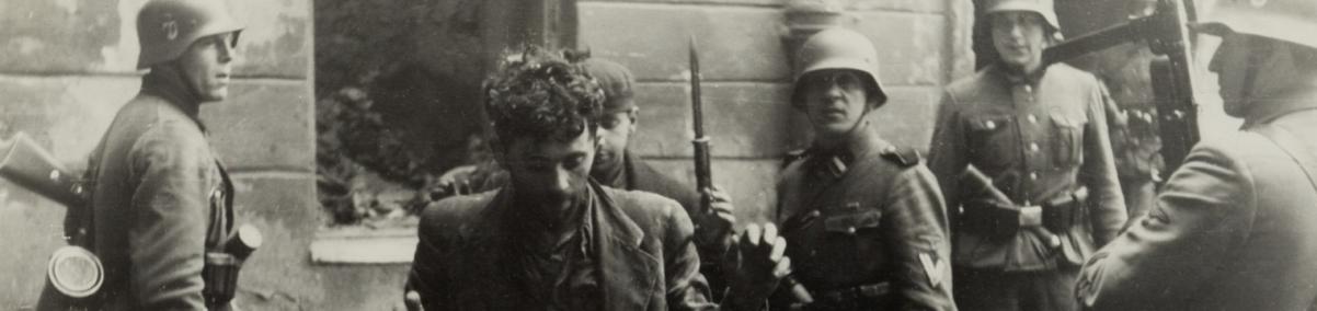 Fotografia archiwalna, Powstanie w getcie warszawskim, 1943.