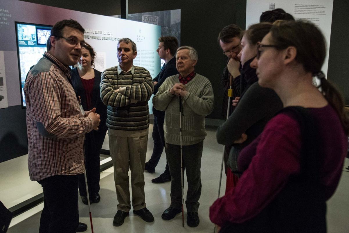 Spotkania z historią i tradycją żydowską, spotkania dla niewidomych, Muzeum POLIN