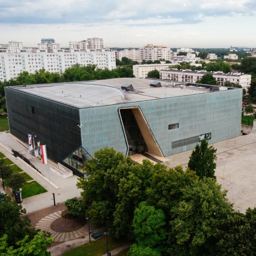 Budynek Muzeum POLIN z góry.